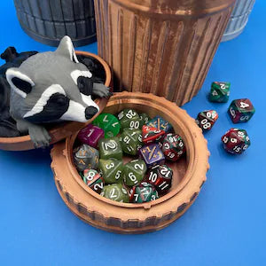MTG Trashcan Raccoon Deck Box for 100 Cards | Magic the Gathering | EDH | Fable Forged Workshop