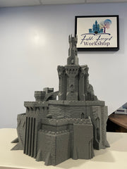 Tabletop Terrain - Giant Dark Fortress - Warhammer - Dungeons and Dragons - Roleplaying - Castle