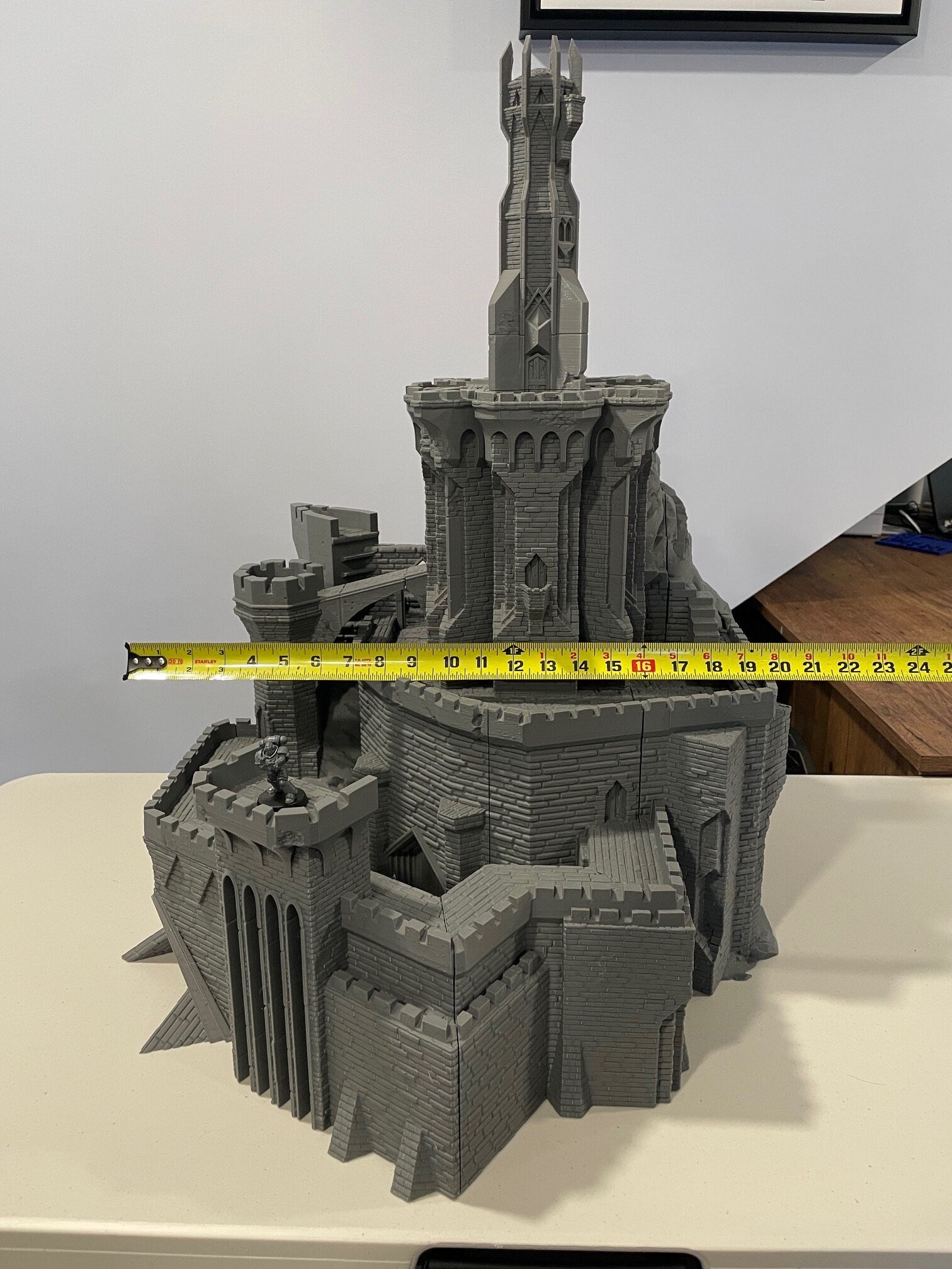 Tabletop Terrain - Giant Dark Fortress - Warhammer - Dungeons and Dragons - Roleplaying - Castle