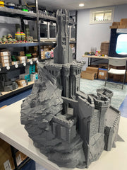 Tabletop Terrain - Giant Dark Fortress - Warhammer - Dungeons and Dragons - Roleplaying - Castle