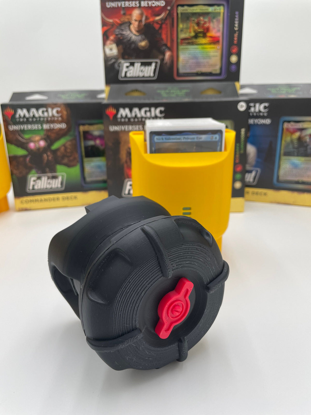 MTG Fallout Fusion Power Core Deck Box for Commander| EDH | Magic the Gathering | 100 Box | Fable Forged Workshop