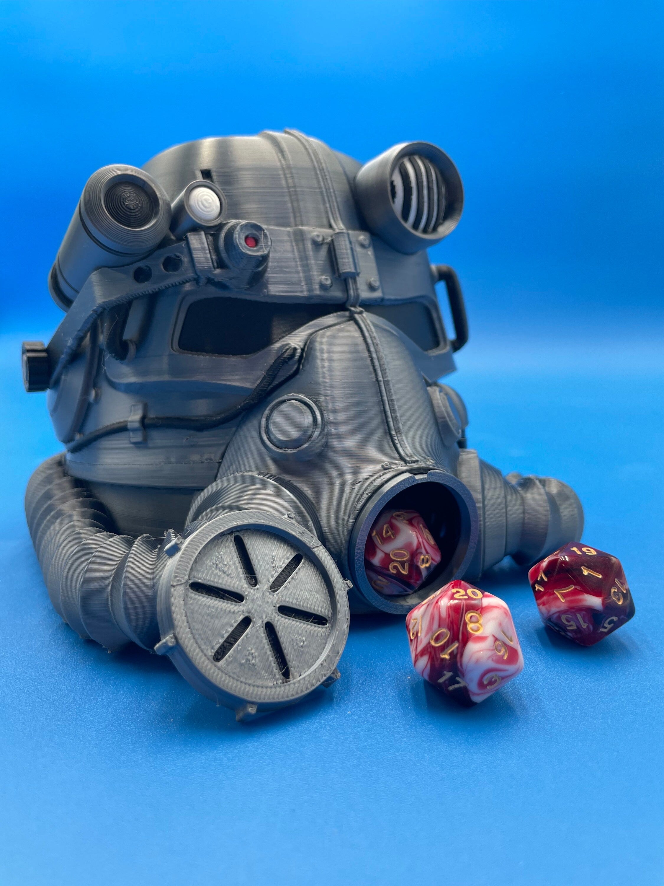 MTG Fallout Power Armor Helmet Deck Box | EDH | Magic the Gathering | 100 Box | Fable Forged Workshop