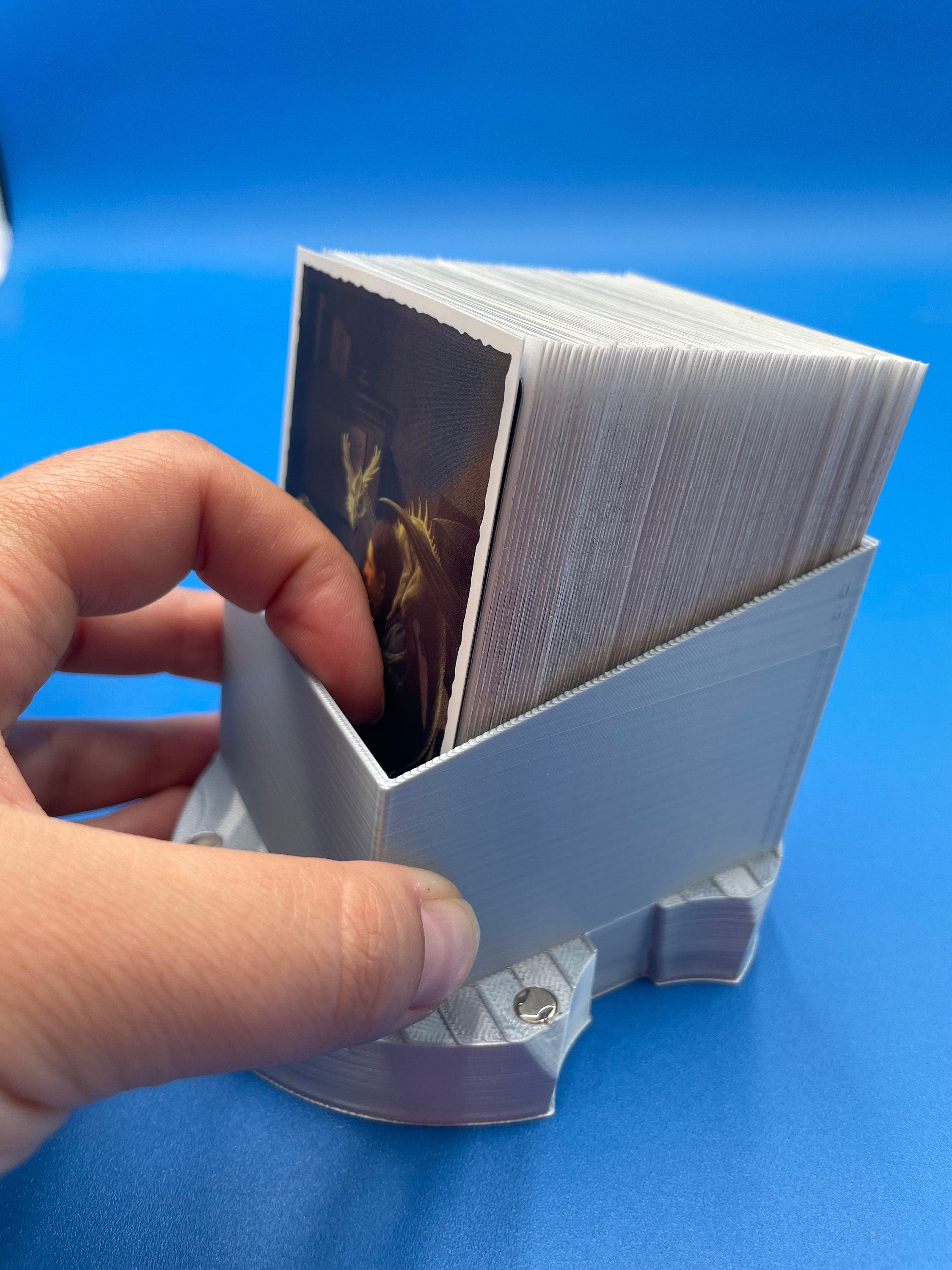 MTG Knight Templar Helmet Deck Box | EDH | Magic the Gathering | 100 Card | Fable Forged Workshop