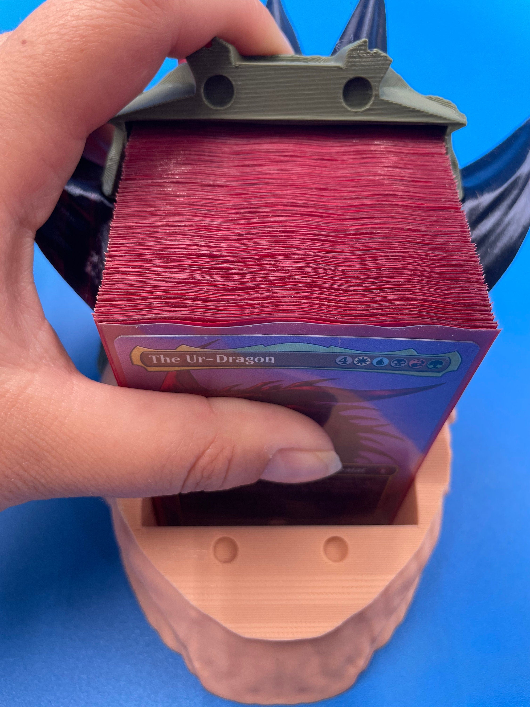 MTG Dragon Deck Box | EDH | Magic the Gathering | 100 Cards | Some Assembly Required - Glue included!