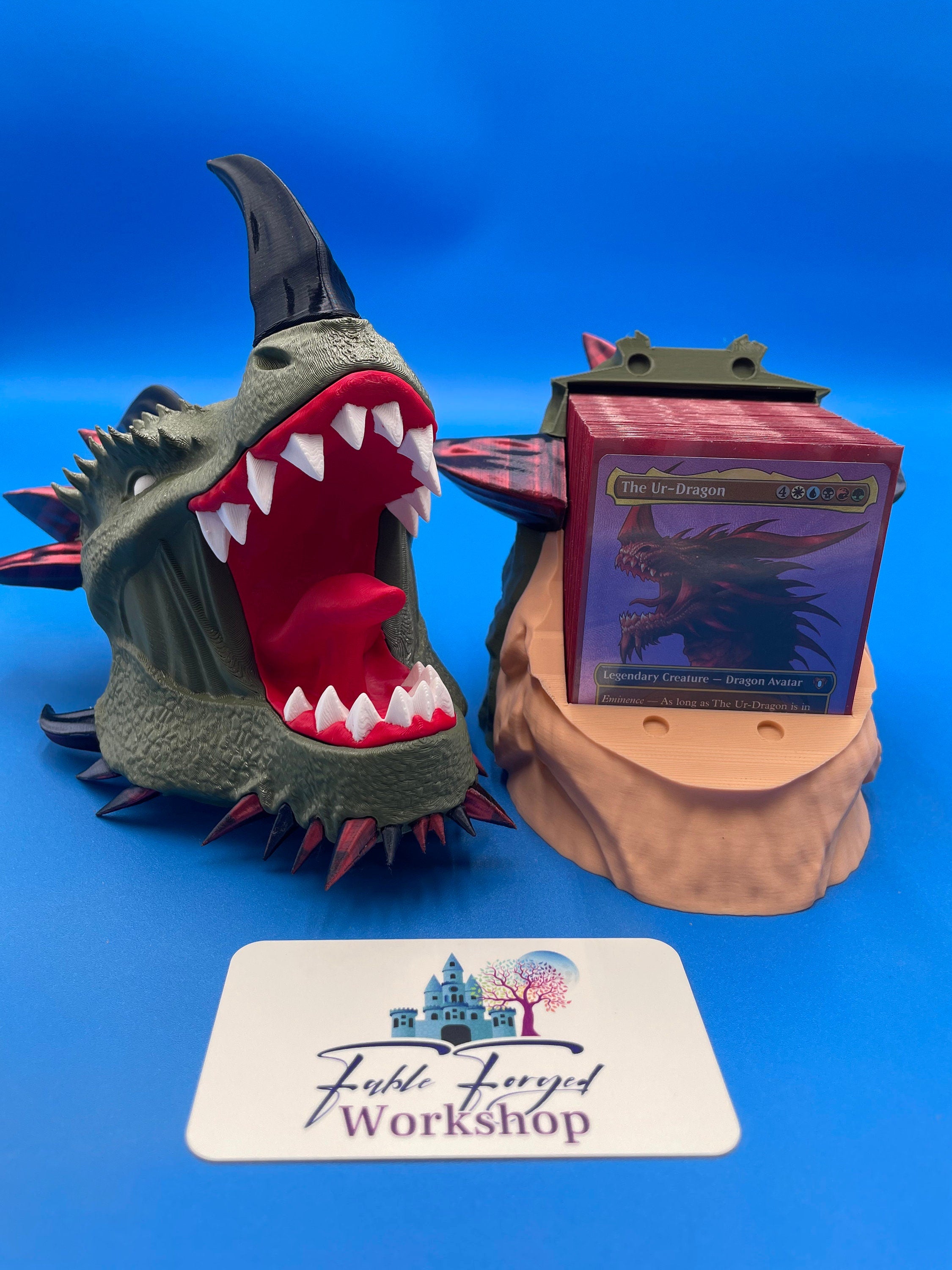 MTG Dragon Deck Box | EDH | Magic the Gathering | 100 Cards | Some Assembly Required - Glue included!