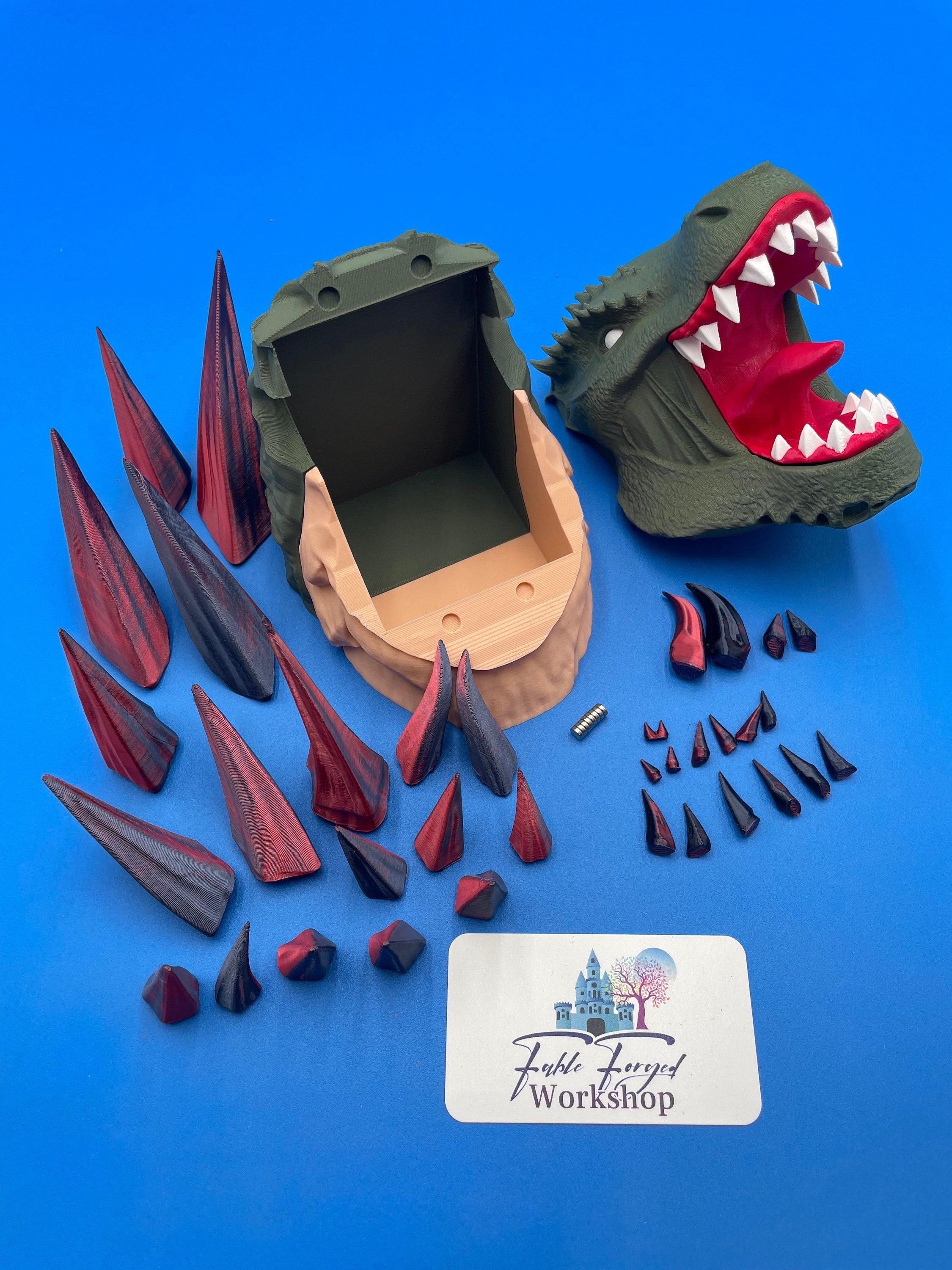 MTG Dragon Deck Box | EDH | Magic the Gathering | 100 Cards | Some Assembly Required - Glue included!