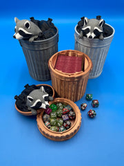 MTG Trashcan Raccoon Deck Box for 100 Cards | Magic the Gathering | EDH | Fable Forged Workshop