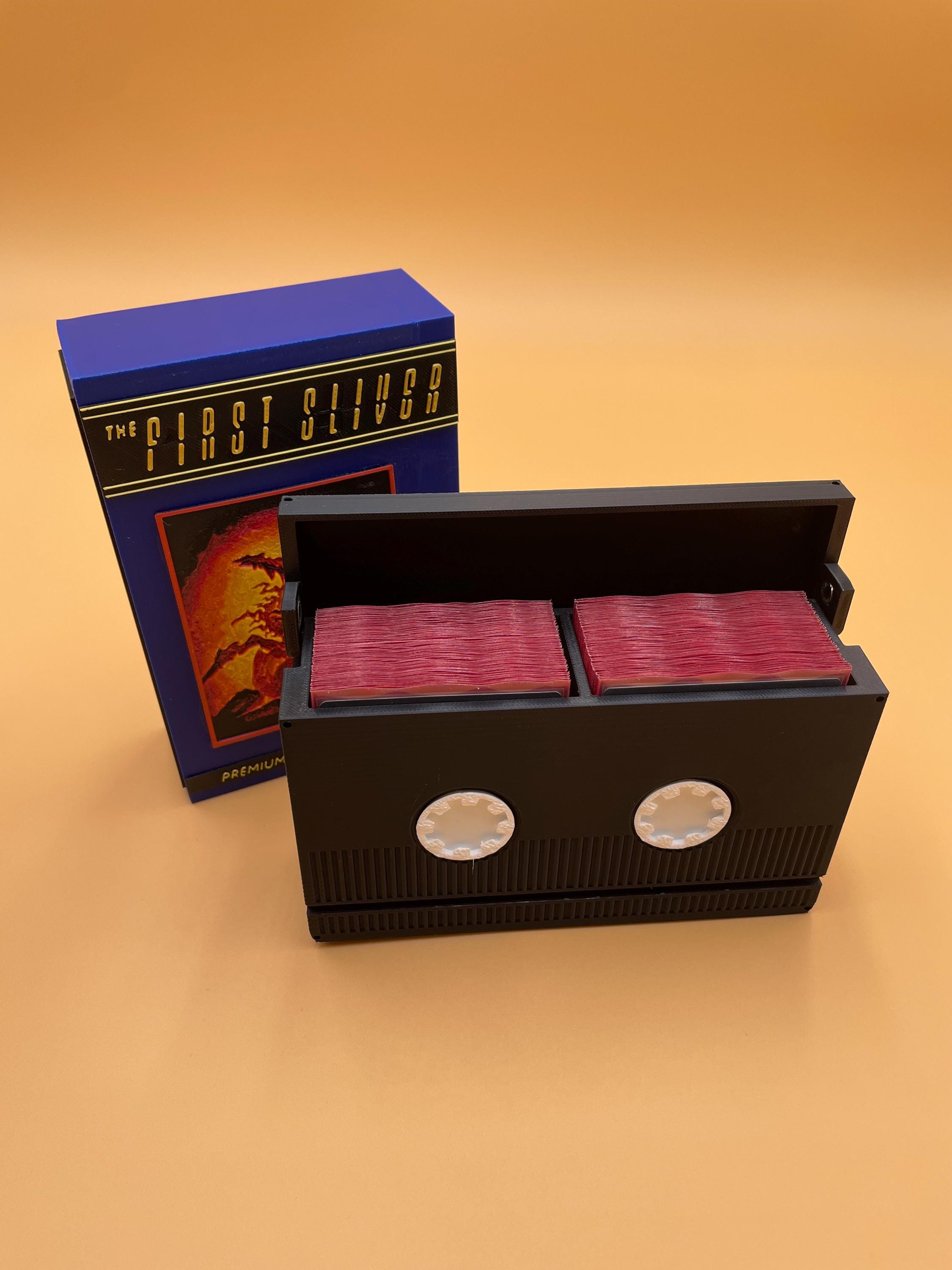 MTG First Sliver VHS Tape Deck Box | Magic the Gathering | EDH | 100 Card | Fable Forged Workshop