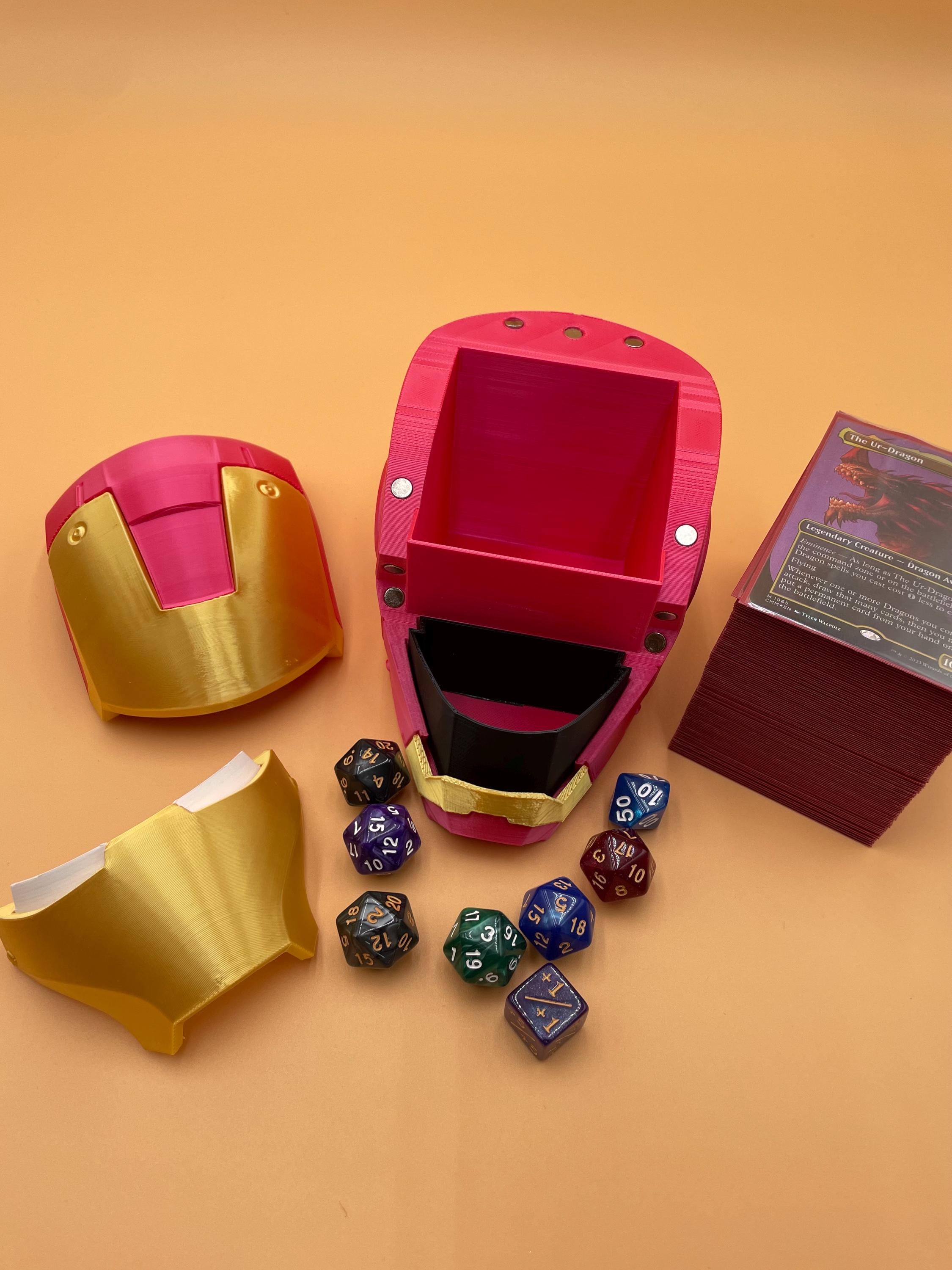 MTG Steel Man Deck Box | Magic the Gathering | EDH | 100 Card | Fable Forged Workshop